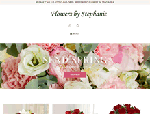 Tablet Screenshot of flowersbystephanie.net